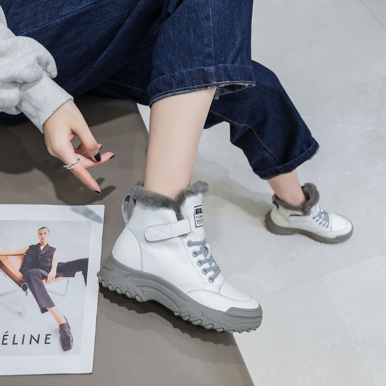 New Winter Genuine Leather Sho - đánh giá và giá Badminton Korea