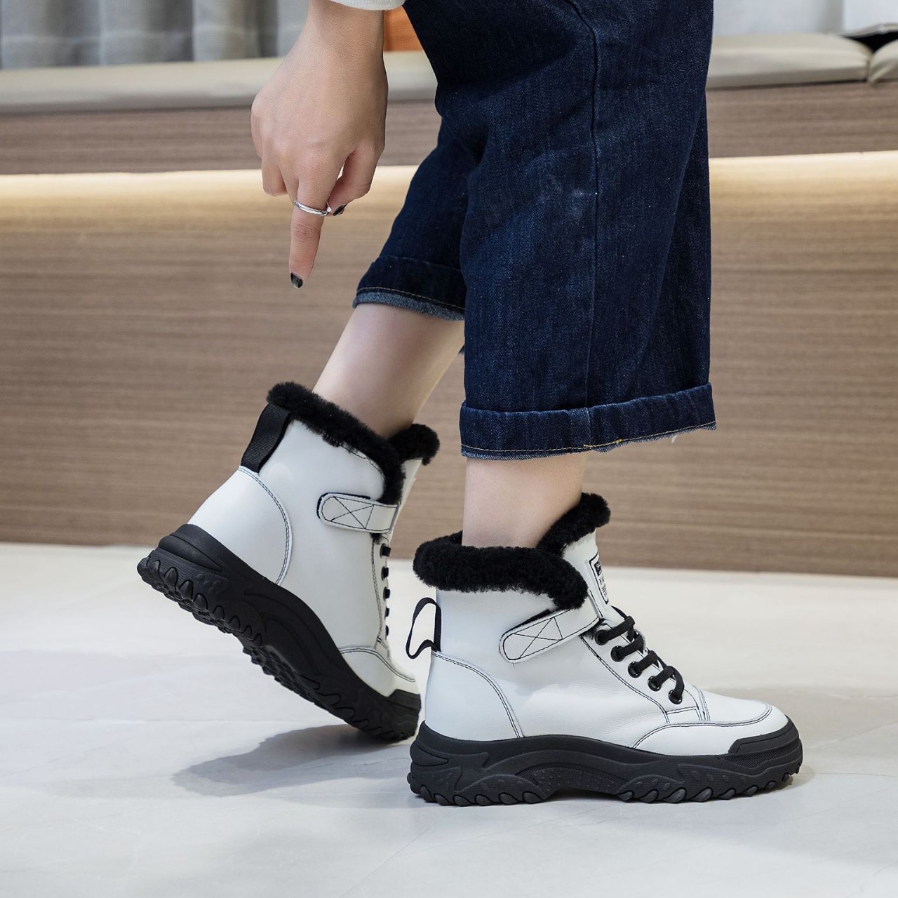 New Winter Genuine Leather Sho - đánh giá và giá Badminton Korea