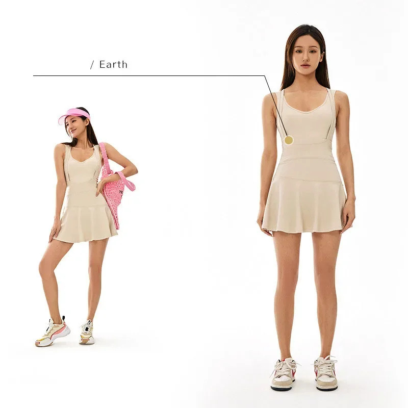 Tennis Dress Female Sleeveless - đánh giá và giá Badminton Anime